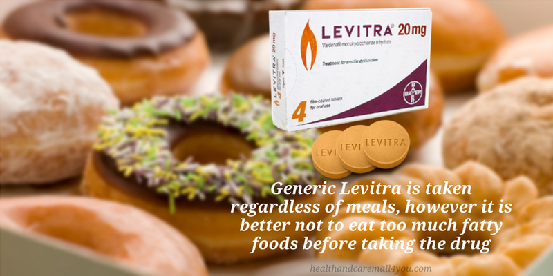 Levitra with food