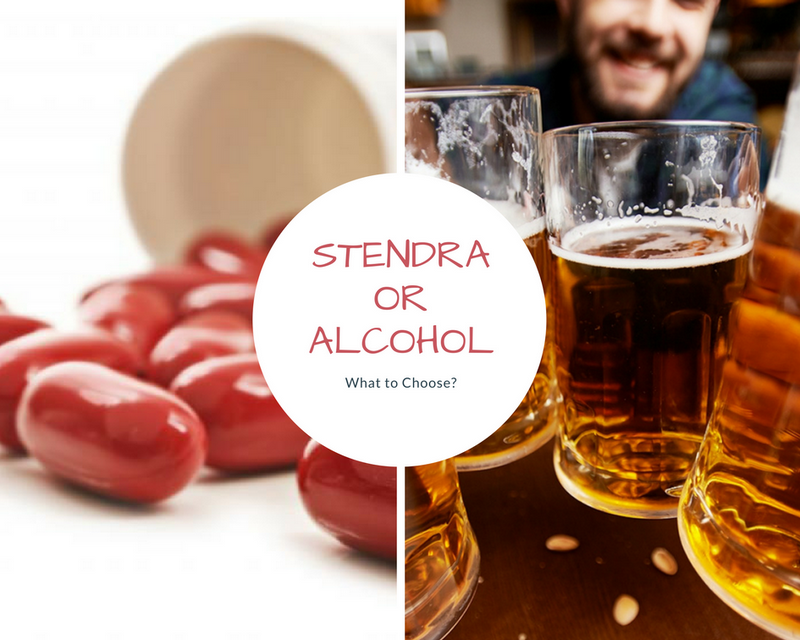 Stendra or Alcohol